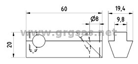 CO-MH60 supporto tasti per tavolini di misura DIA-Come