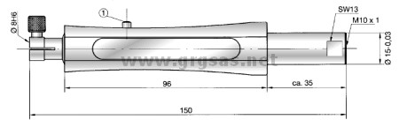 MH10-150-R portacomparatore con tasto di richiamo 