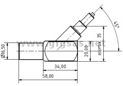 W10-45 Rinvio angolare