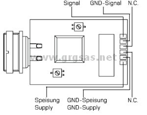T-module amplificatore di segnale  - schema collegamenti